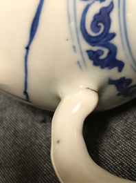 Een Chinese blauwwitte vaas met olifantenoren, Transitie periode