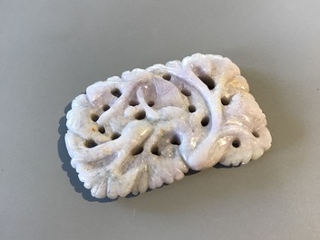 Nine various Chinese jade carvings, 20th C.
