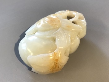 Nine various Chinese jade carvings, 20th C.