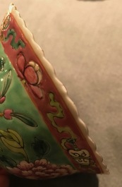 Six Chinese Straits or Peranakan famille rose bowls with phoenixes and peonies, 19th C.