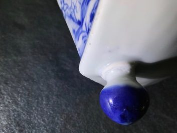 A rare Chinese blue and white "Europa and the bull" coffee pot, Kangxi