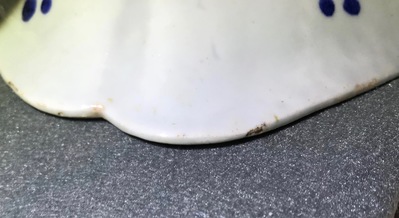 A Chinese blue and white herring dish for the Dutch market, Qianlong