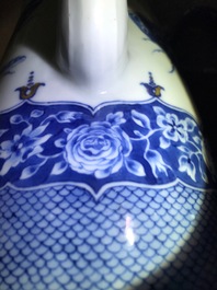 A Chinese blue and white 'Pronk'-workshop chocolate pot with insects after Merian, Qianlong, ca. 1740