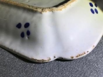 A Chinese blue and white herring dish for the Dutch market, Qianlong
