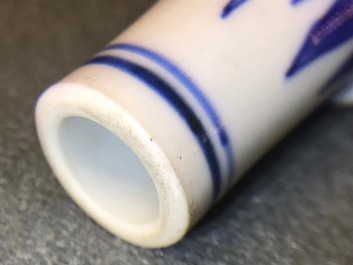 Een Chinese blauwwitte vaas met draken, Transitie periode