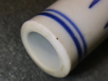 Een Chinese blauwwitte vaas met draken, Transitie periode