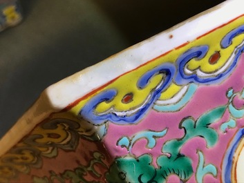 A pair of Chinese famille rose Peranakan style jardini&egrave;res, 19th C.