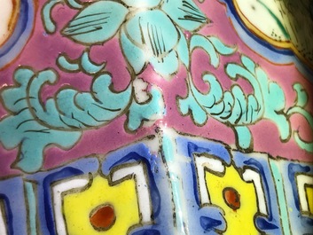 A pair of Chinese famille rose Peranakan style jardini&egrave;res, 19th C.