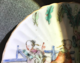 Un lot vari&eacute; en porcelaine de Chine famille rose, 19&egrave;me