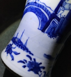 Un bel ensemble en porcelaine de Chine bleu et blanc, Kangxi et apr&egrave;s