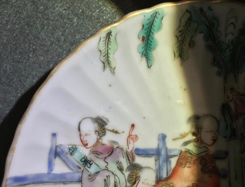 Un lot vari&eacute; en porcelaine de Chine famille rose, 19&egrave;me
