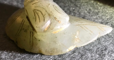 Nine various Chinese jade carvings, 20th C.