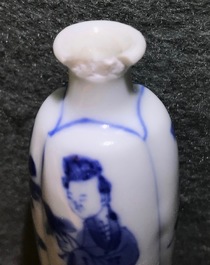 Un bel ensemble en porcelaine de Chine bleu et blanc, Kangxi et apr&egrave;s
