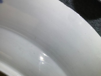 Un bel ensemble en porcelaine de Chine bleu et blanc, Kangxi et apr&egrave;s