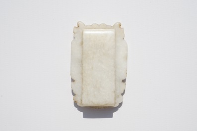 Nine various Chinese jade carvings, 20th C.