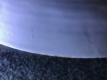 A large Chinese famille rose dish with mandarin design, Qianlong