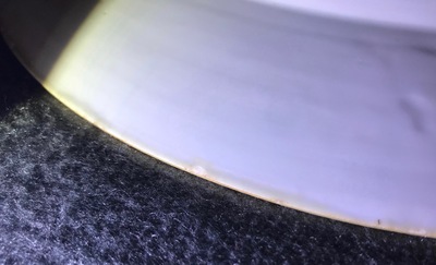 A Chinese blue and white 'Pompadour' dish, Qianlong