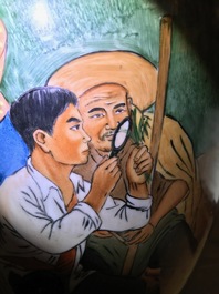 A Chinese Cultural Revolution vase, 20th C.