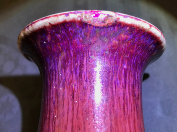 Two Chinese oxblood-glazed vases, 19th C.