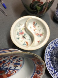 A varied collection of Chinese porcelain, Kangxi and later