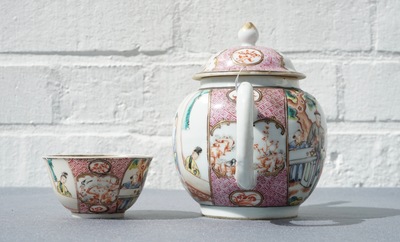 A Chinese famille rose mandarin tea service, Qianlong