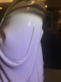 Un mod&egrave;le d'une Guanyin en porcelaine blanc de Chine de Dehua, 18&egrave;me