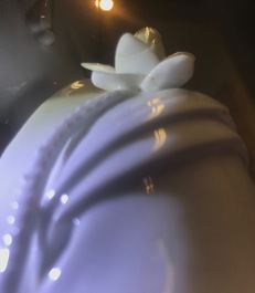 Un mod&egrave;le d'une Guanyin en porcelaine blanc de Chine de Dehua, 18&egrave;me