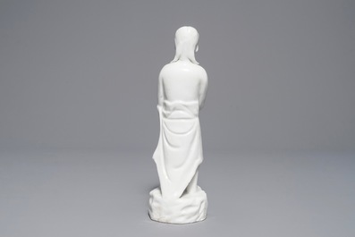 Een Chinese Dehua blanc de Chine figuur van 'Adam', Kangxi