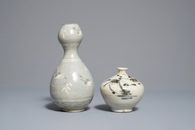 Un ensemble de pi&egrave;ces en porcelaine c&eacute;ladon, Cor&eacute;e, Goryeo et apr&egrave;s