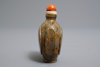 Une tabati&egrave;re en pierre de poudingue, Chine, 18/19&egrave;me