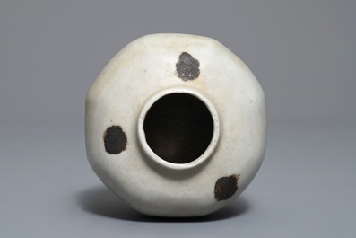 A Chinese qingbai iron spot jar, Yuan
