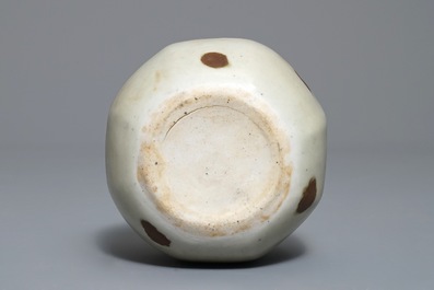 A Chinese qingbai iron spot jar, Yuan