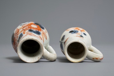 A pair of Japanese Imari miniature jugs, Edo, 18th C.