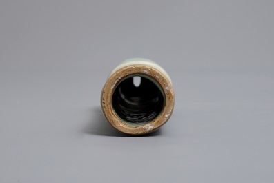 A Chinese longquan celadon model of a phallus, Ming or later