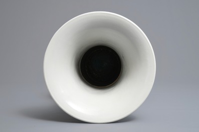 A Chinese blue and white yenyen 'river landscape' vase, Kangxi