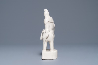 A Chinese Dehua blanc de Chine model of Guanyin on an elephant, Kangxi