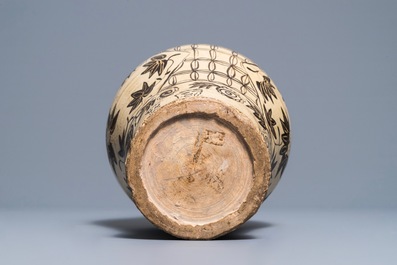 A Chinese Cizhou painted vase, Yuan