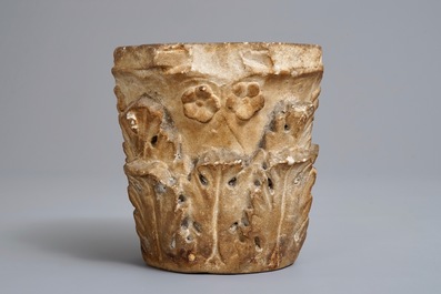 A marble fragment of a capital, Spain or Italy, 16/17th C.