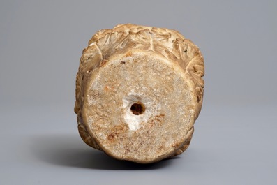 A marble fragment of a capital, Spain or Italy, 16/17th C.