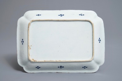 A Chinese blue and white herring dish for the Dutch market, Qianlong