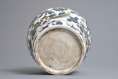 Een Iznik-stijl vaas met floraal decor, Samson, Parijs, 19e eeuw