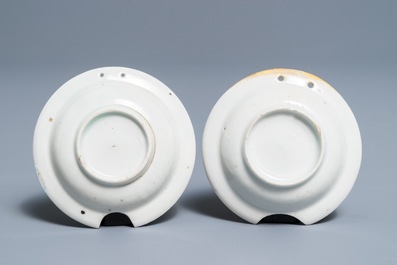 Two Japanese Imari miniature shaving bowls, Edo, 18th C.