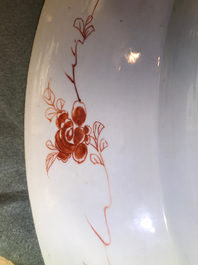 A massive Chinese famille rose 'horseriders' dish, Yongzheng