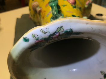 Two Chinese famille rose vases, 19th C.