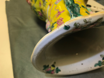 Two Chinese famille rose vases, 19th C.
