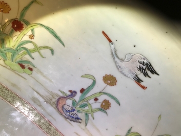 A rare Chinese famille rose Pronk style basin, Qianlong, ca. 1740
