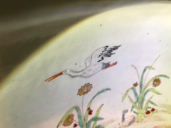 A rare Chinese famille rose Pronk style basin, Qianlong, ca. 1740
