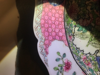 A fine Chinese famille rose 'mandarin ducks' plate, Yongzheng