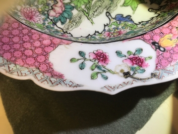 A fine Chinese famille rose 'mandarin ducks' plate, Yongzheng