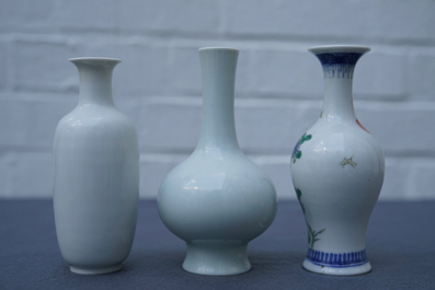 Drie Chinese vazen, diverse merken, 19/20e eeuw